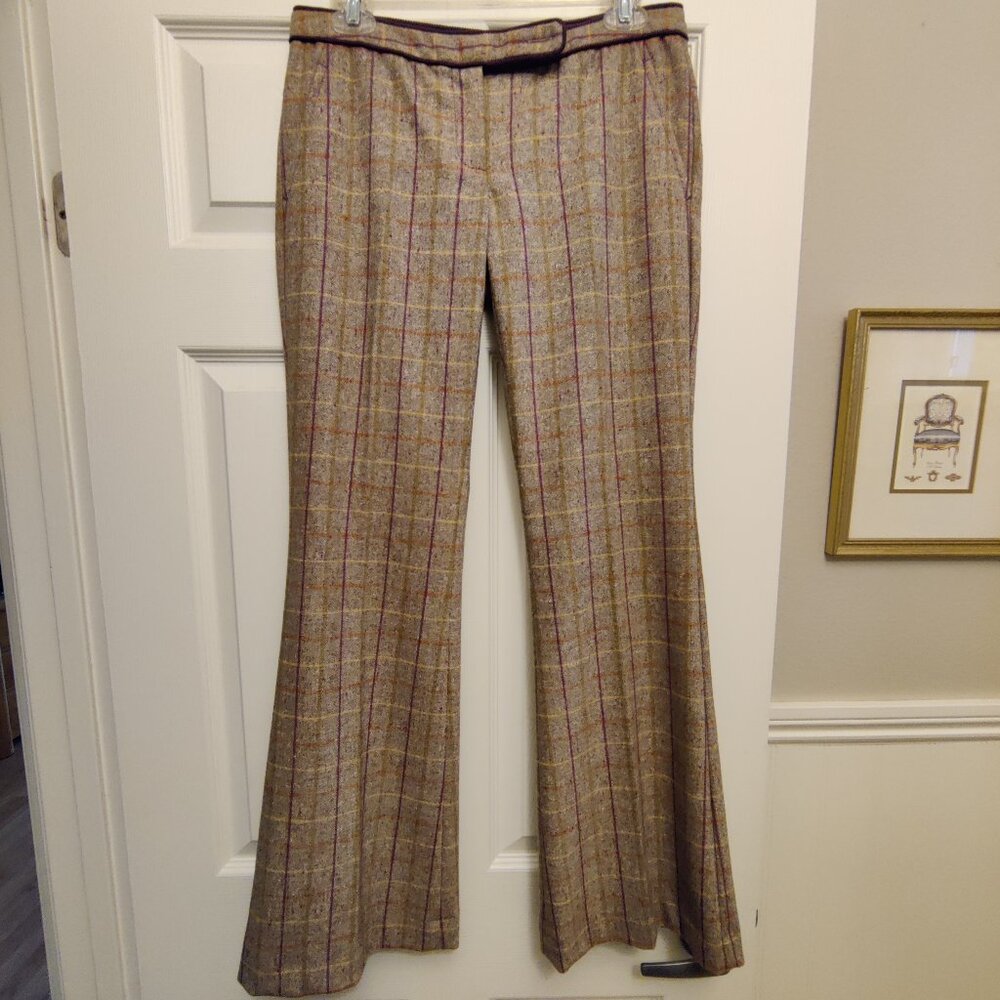 The Limited Plaid Tweed Dress Pants Trousers Drew-Fit SZ-2